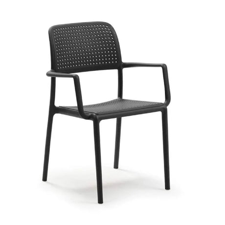 Perforated Fiberglass Outdoor Dining Armchair | Nardi Bora