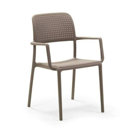 Perforated Fiberglass Outdoor Dining Armchair | Nardi Bora