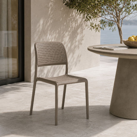 Perforated Fiberglass Outdoor Dining Chair | Nardi Bora