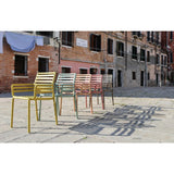 Slatted Outdoor Monobloc Dining Armchair | Nardi Doga