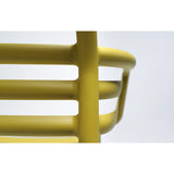 Slatted Outdoor Monobloc Dining Armchair | Nardi Doga