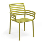 Slatted Outdoor Monobloc Dining Armchair | Nardi Doga