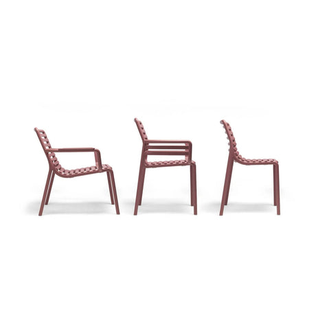 Slatted Outdoor Monobloc Dining Chair | Nardi Doga