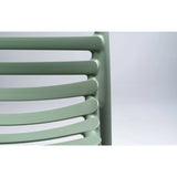 Slatted Outdoor Monobloc Dining Chair | Nardi Doga