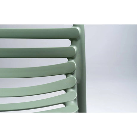 Slatted Outdoor Monobloc Dining Chair | Nardi Doga