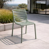 Slatted Outdoor Monobloc Dining Chair | Nardi Doga