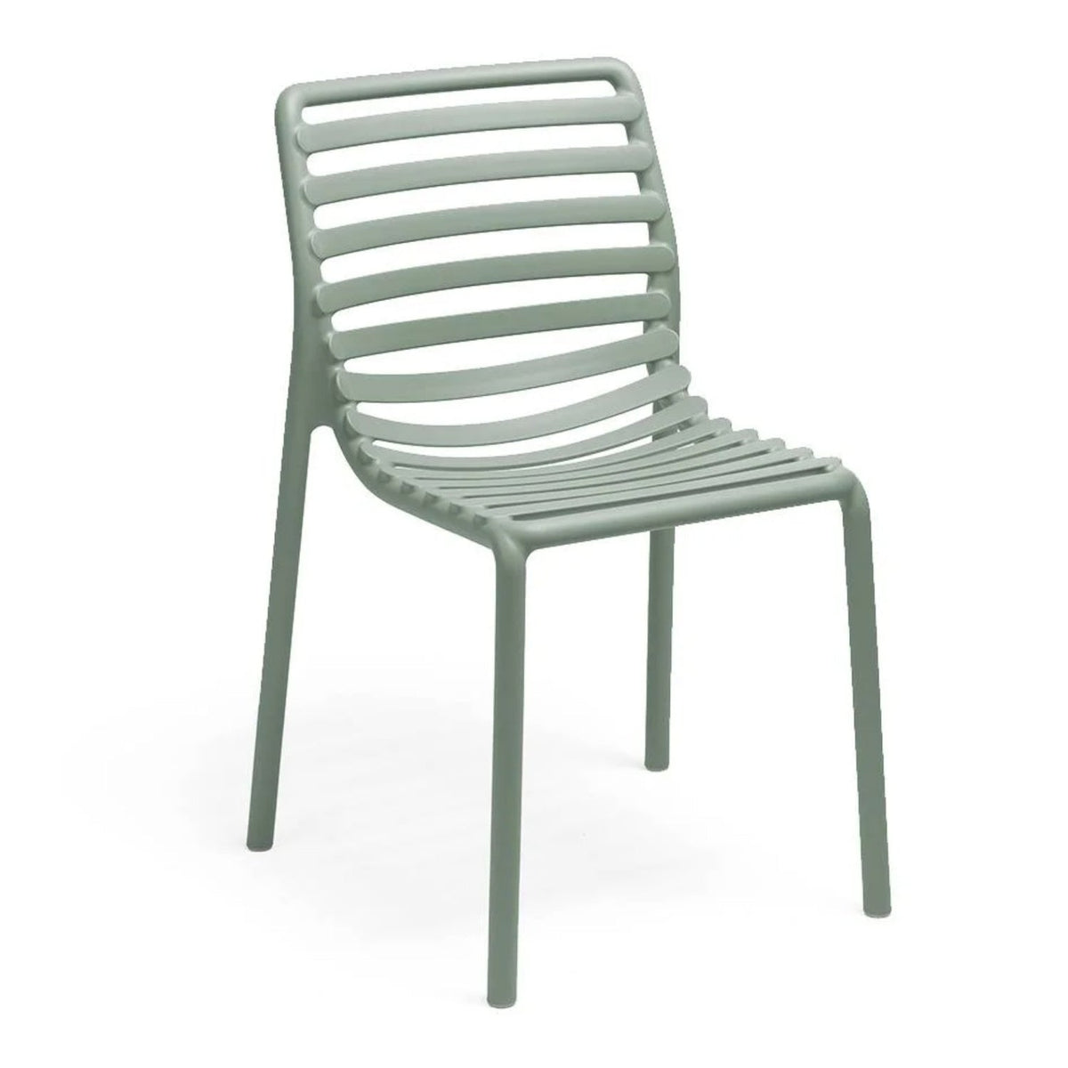 Slatted Outdoor Monobloc Dining Chair | Nardi Doga