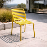 Slatted Outdoor Monobloc Dining Chair | Nardi Doga