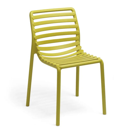Slatted Outdoor Monobloc Dining Chair | Nardi Doga