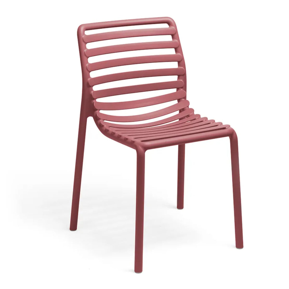 Slatted Outdoor Monobloc Dining Chair | Nardi Doga