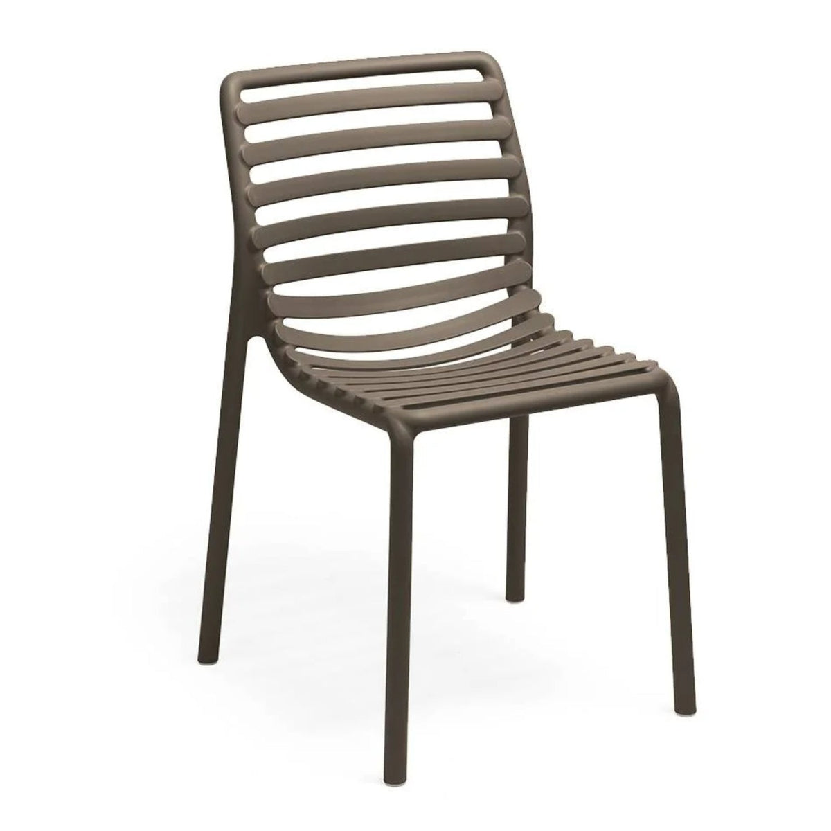 Slatted Outdoor Monobloc Dining Chair | Nardi Doga
