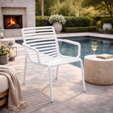 Slatted Stackable Outdoor Lounge Chair | Nardi Doga