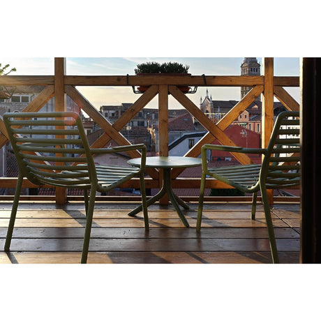 Slatted Stackable Outdoor Lounge Chair | Nardi Doga
