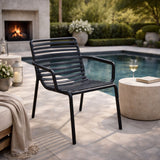 Slatted Stackable Outdoor Lounge Chair | Nardi Doga