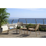 Slatted Stackable Outdoor Lounge Chair | Nardi Doga