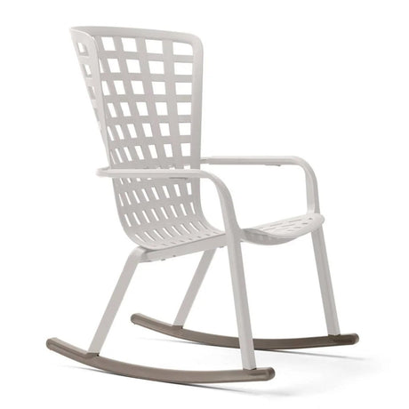 Square Perforated Reclining Outdoor Armchair | Nardi Folio