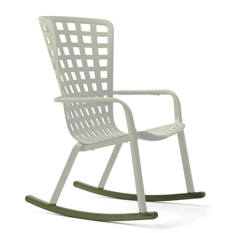 Square Perforated Reclining Outdoor Armchair | Nardi Folio