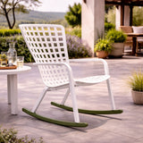 Square Perforated Reclining Outdoor Armchair | Nardi Folio