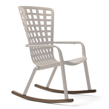 Square Perforated Reclining Outdoor Armchair | Nardi Folio