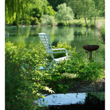 Square Perforated Reclining Outdoor Armchair | Nardi Folio