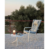 Square Perforated Reclining Outdoor Armchair | Nardi Folio