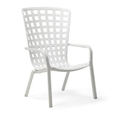 Square Perforated Reclining Outdoor Armchair | Nardi Folio
