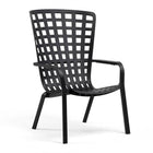 Square Perforated Reclining Outdoor Armchair | Nardi Folio