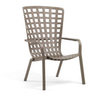 Square Perforated Reclining Outdoor Armchair | Nardi Folio