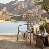 Square Perforated Reclining Outdoor Armchair | Nardi Folio
