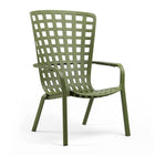 Square Perforated Reclining Outdoor Armchair | Nardi Folio