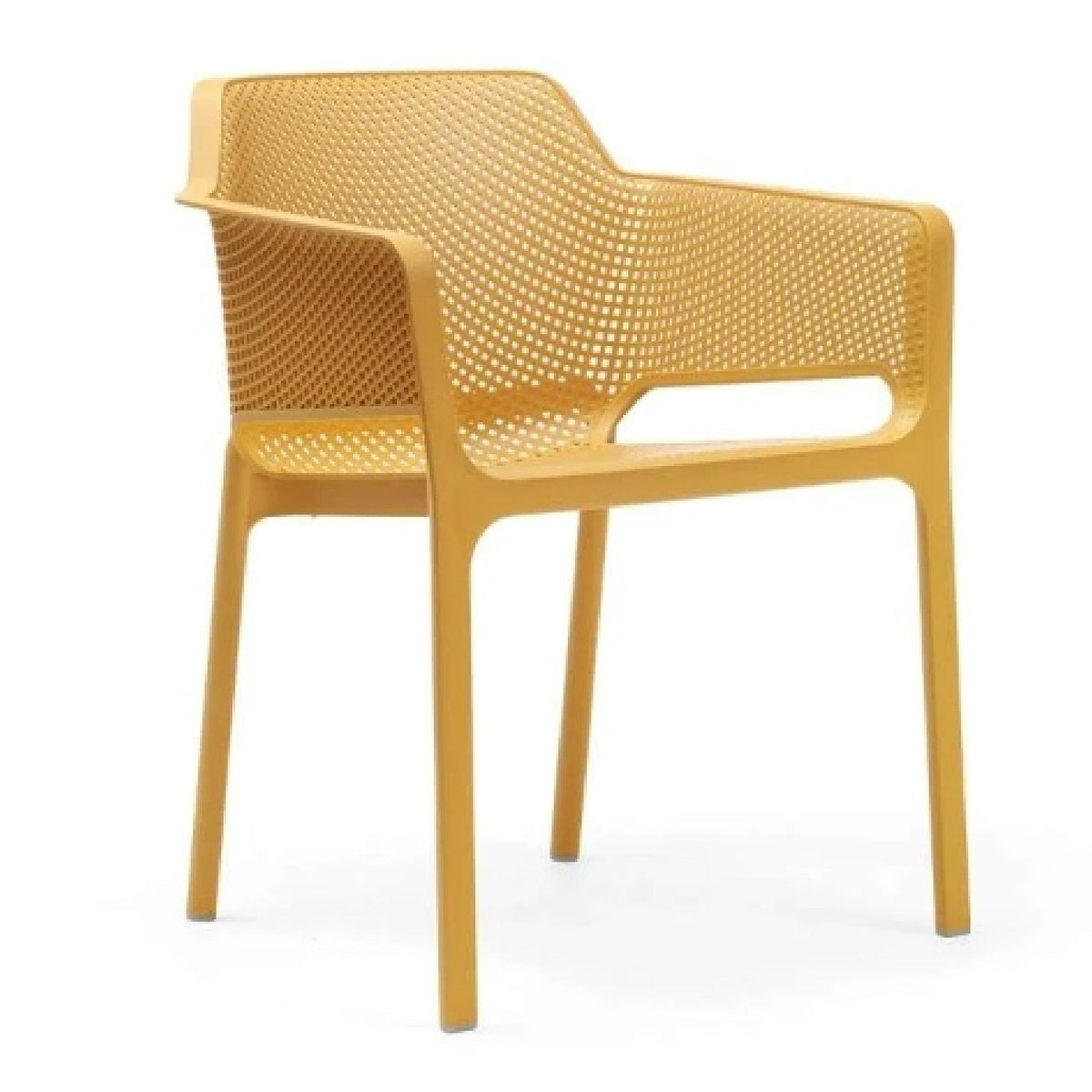 Square Perforated Outdoor Dining Armchair | Nardi Net