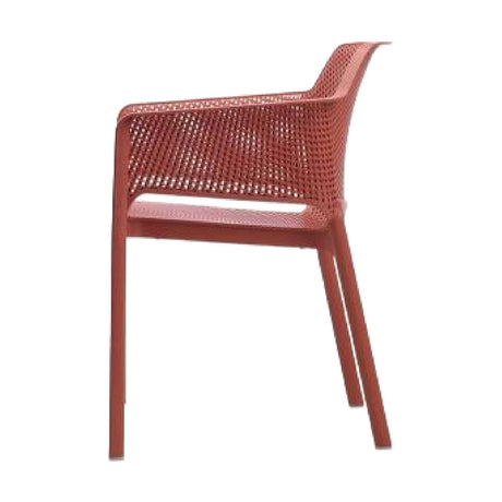 Square Perforated Outdoor Dining Armchair | Nardi Net