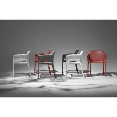 Square Perforated Outdoor Dining Armchair | Nardi Net