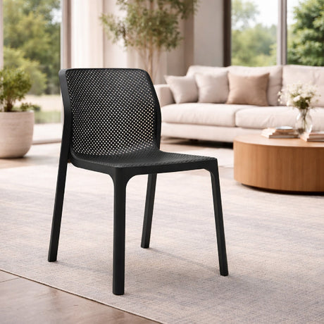 Perforated Monobloc Outdoor Dining Chair | Nardi Bit
