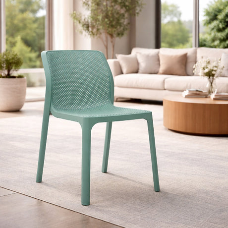 Perforated Monobloc Outdoor Dining Chair | Nardi Bit