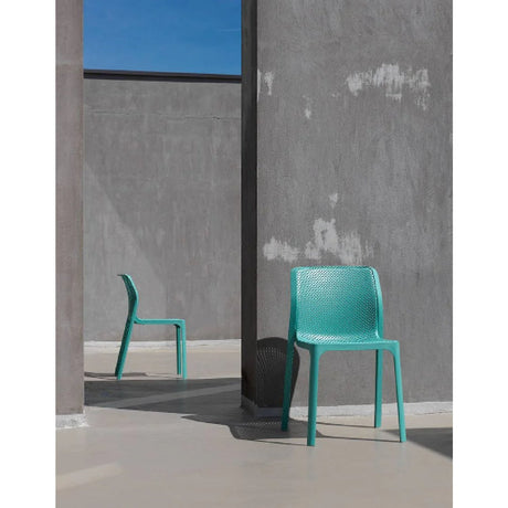 Perforated Monobloc Outdoor Dining Chair | Nardi Bit