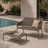 Outdoor Perforated 2-Seater Bench | Nardi Net