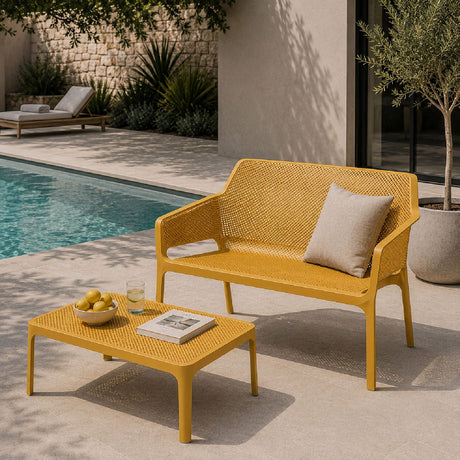 Outdoor Perforated 2-Seater Bench | Nardi Net