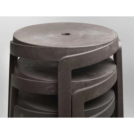 Regenerated Fiberglass Round Outdoor Stool | Nardi Stack Mini