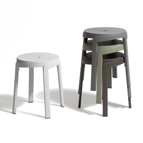 Regenerated Fiberglass Round Outdoor Stool | Nardi Stack Mini