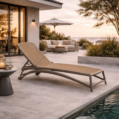 Fiberglass Frame Outdoor Chaise Lounge | Nardi Atlantico