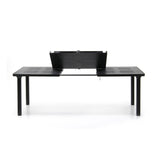 Extendable Outdoor Dining Table with Umbrella Hole | Nardi Libeccio