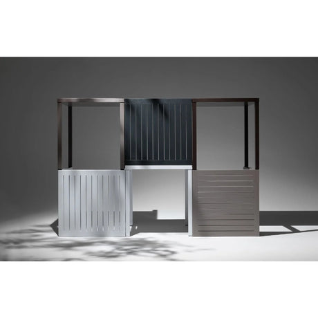 Square Slatted Outdoor Dining Table | Nardi Cube