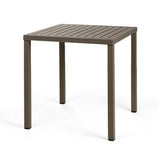 Square Slatted Outdoor Dining Table | Nardi Cube