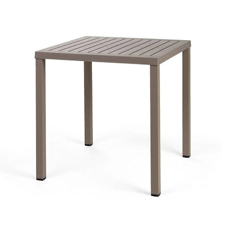 Square Slatted Outdoor Dining Table | Nardi Cube