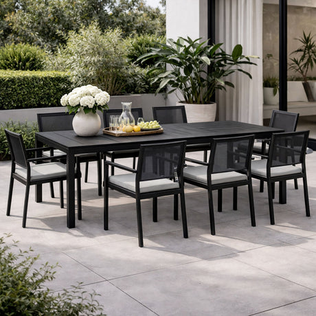 Aluminum Framed Extendible Outdoor Dining Table | Nardi Rio
