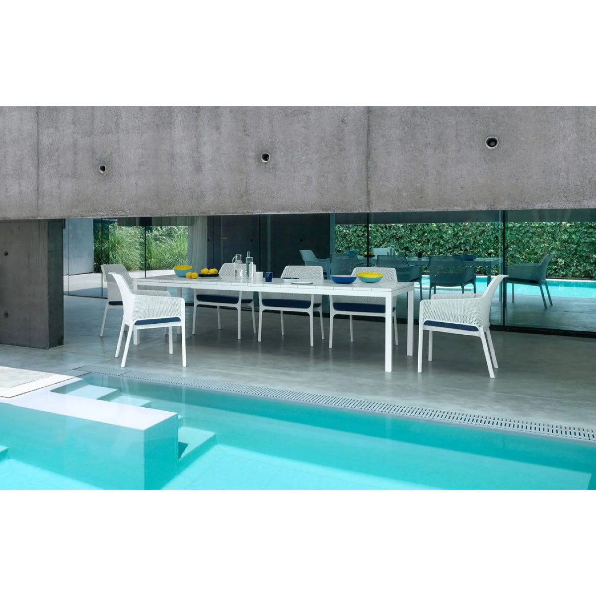 Aluminum Framed Extendible Outdoor Dining Table | Nardi Rio
