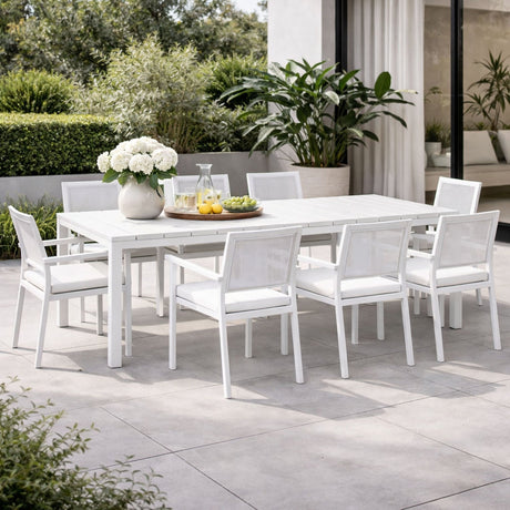 Aluminum Framed Extendible Outdoor Dining Table | Nardi Rio