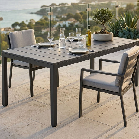 Aluminum Framed Extendible Outdoor Dining Table | Nardi Rio