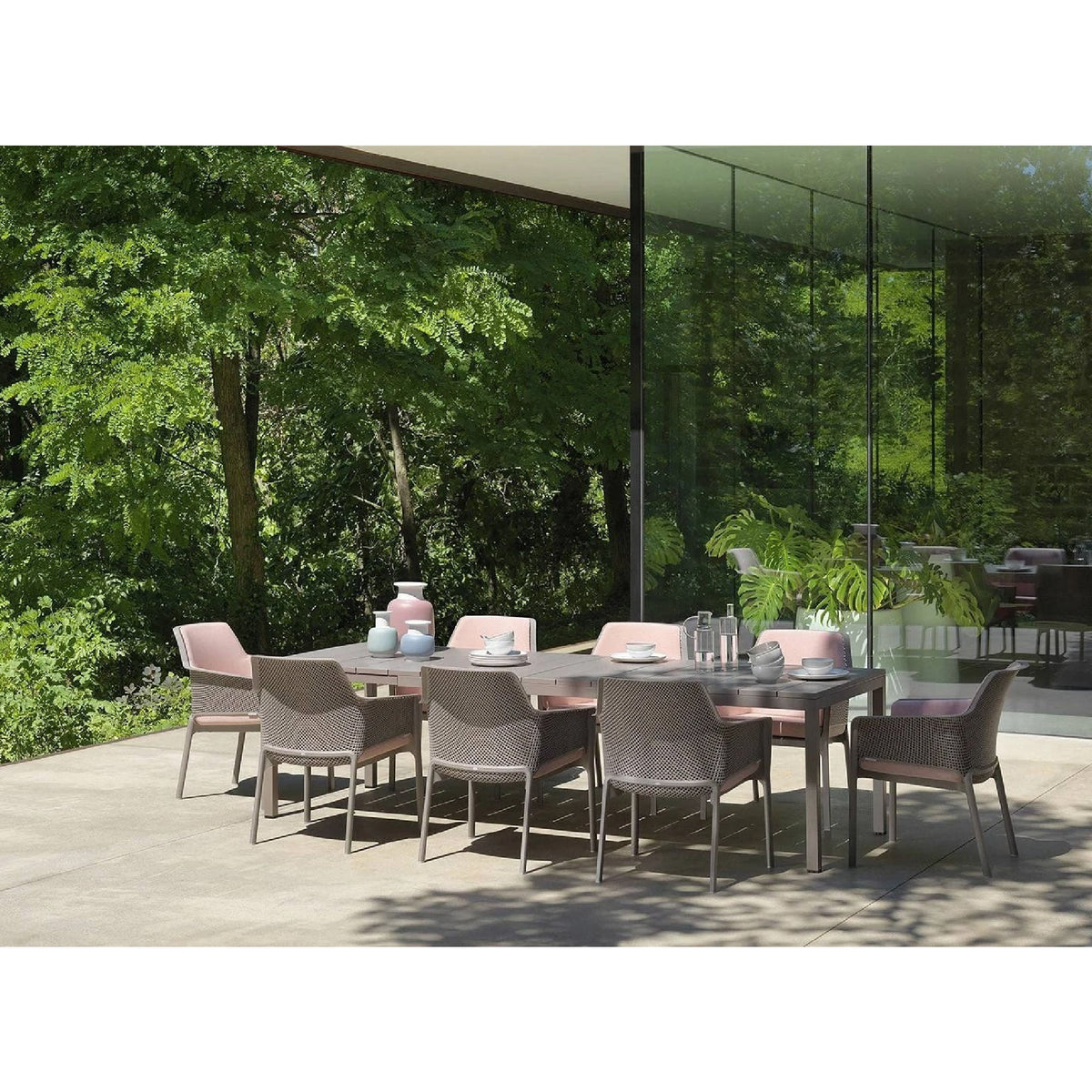Aluminum Framed Extendible Outdoor Dining Table | Nardi Rio